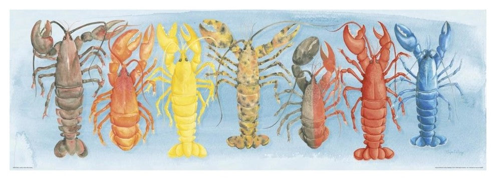 "A Rare Catch Red Lobster" Digital Paper Print by Elyse DeNeige, 74"x26"