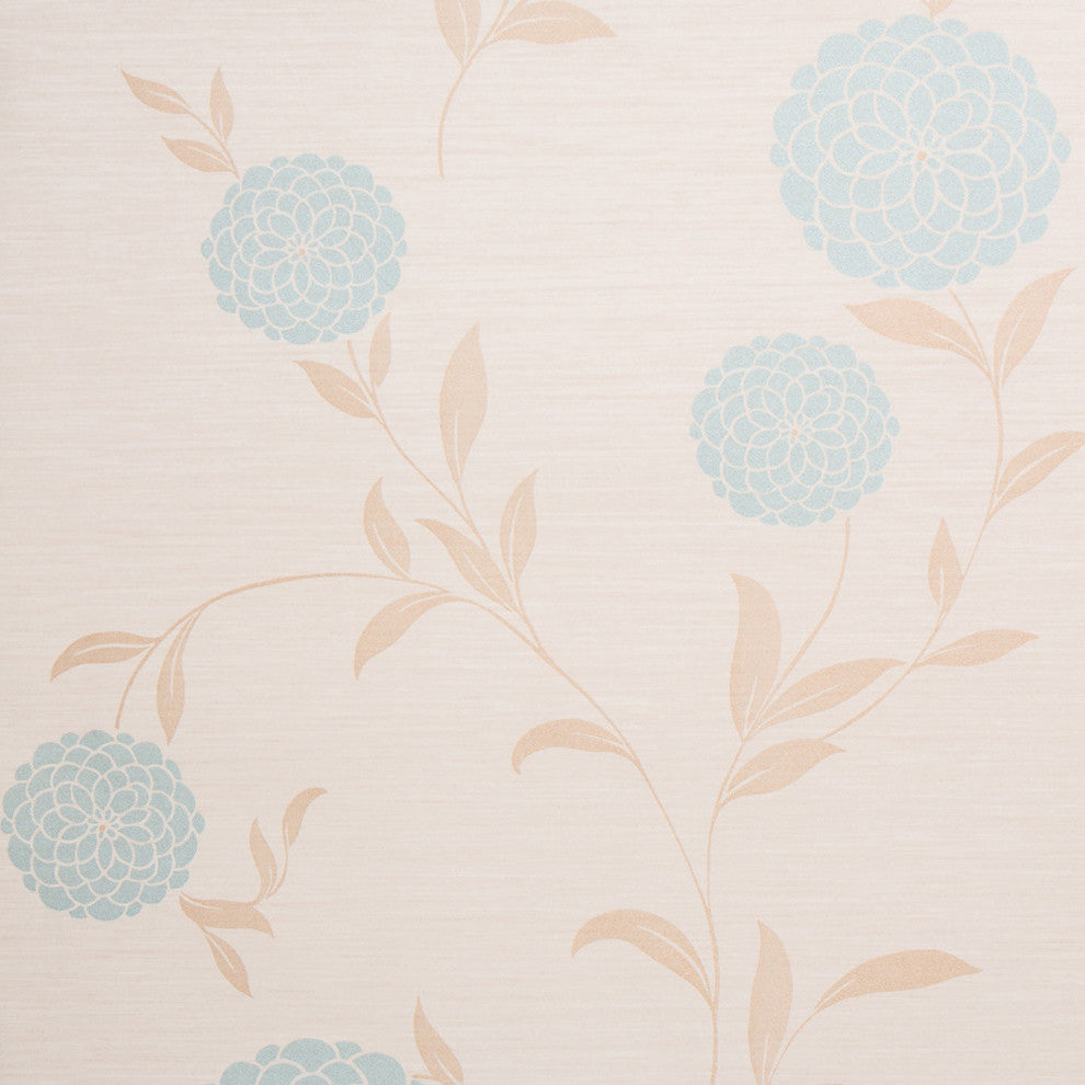 Pom Pom Wallpaper, Beige and White