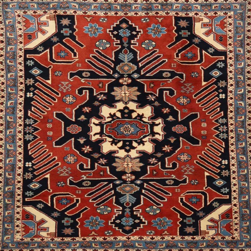 Ahgly Company Indoor Square Traditional Area Rugs, 6' Square