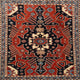 Ahgly Company Indoor Square Traditional Area Rugs, 6' Square