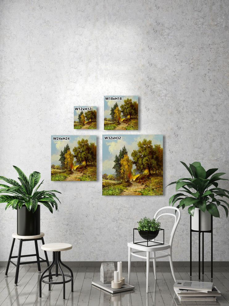 "At Peace in Nature" Painting Print on Wrapped Canvas, 24x24