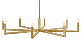 Hinkley Ezra Large Single Tier Chandelier, Heritage Brass