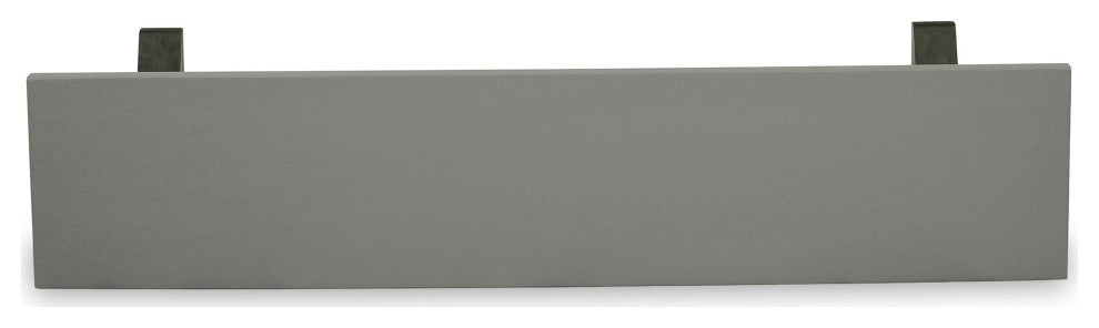 V-Style 15X72 In Dining Bench With Wirebrushed Black Leg And Cement Top Finish