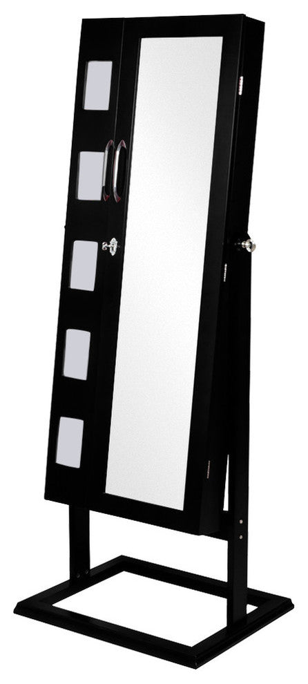 Vittoria Square Foot Floor Standing Storage Jewelry Armoire Cabinet