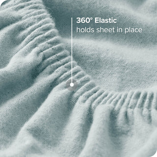 Bare Home Cotton Flannel Sheet Set, Light Blue, Twin Xl