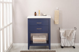 Cara 24" Single Sink Vanity, Blue