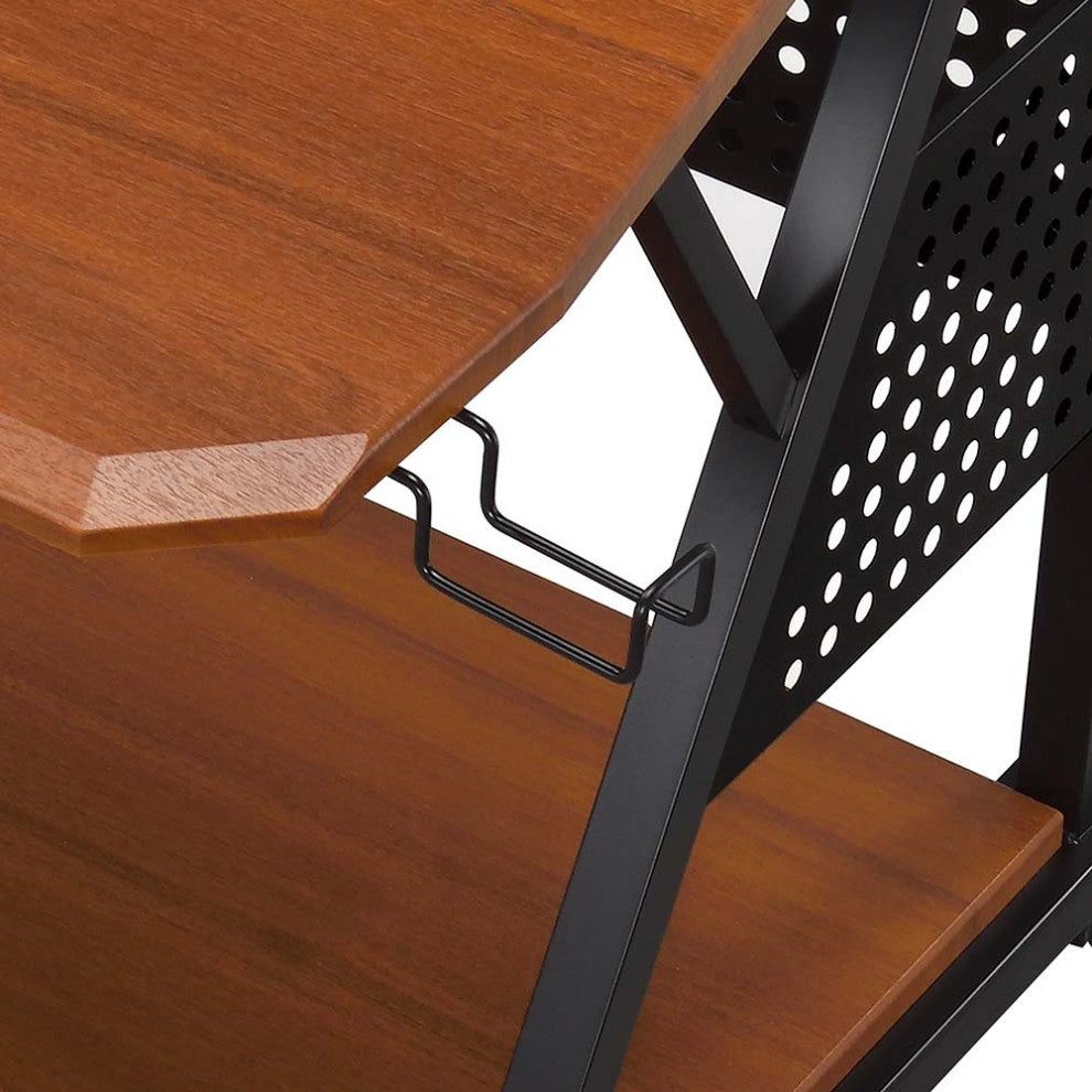 Acme Willow Music Desk Cherry and Black Finish