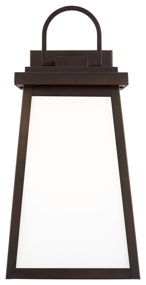 Founders Large One Light Outdoor Wall Lantern, Antique Bronze