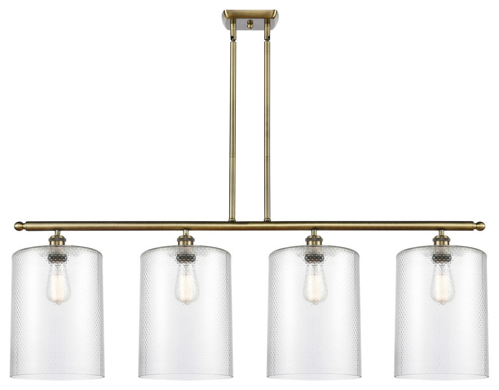 Innovations 516-4I-AB-G112-L 4 Light Island Light, Antique Brass