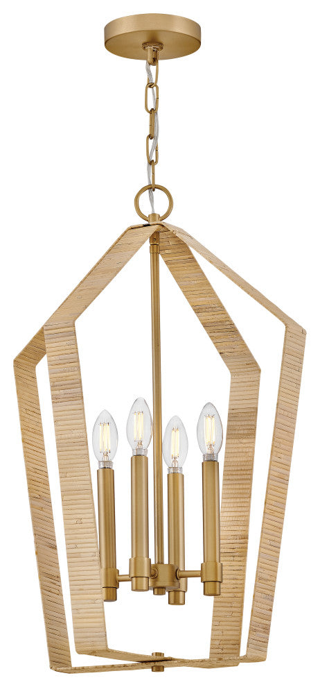 Lark Sammi Large Pendant, Lacquered Brass