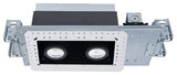 Silo LED Multiple Two-Light IC-Rated Airtight Housing, and 2700K, White Black