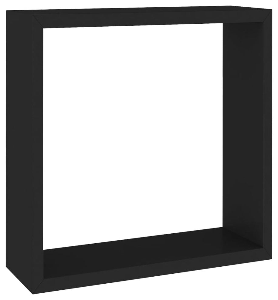vidaXL wall cube shelves Floating Cube Shelves Display Shelves 3 Pcs Black