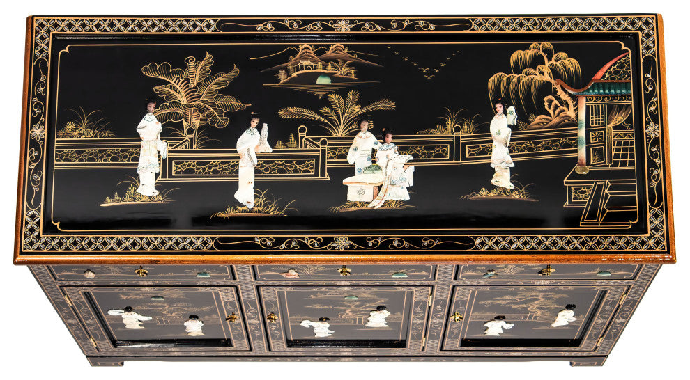 Black Lacquer Sideboard Royal Ladies