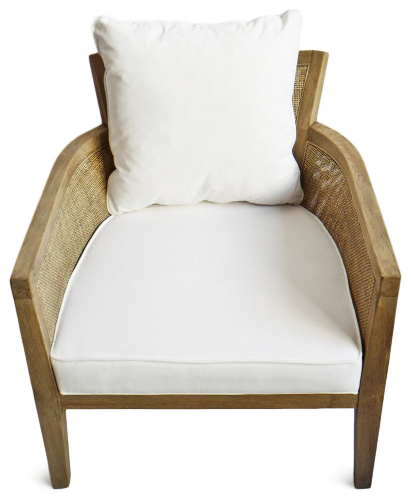 Cane and Oak Arm Chair