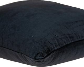 Parkland Collection Spano Transitional Black Solid Pillow Cover With Poly Insert