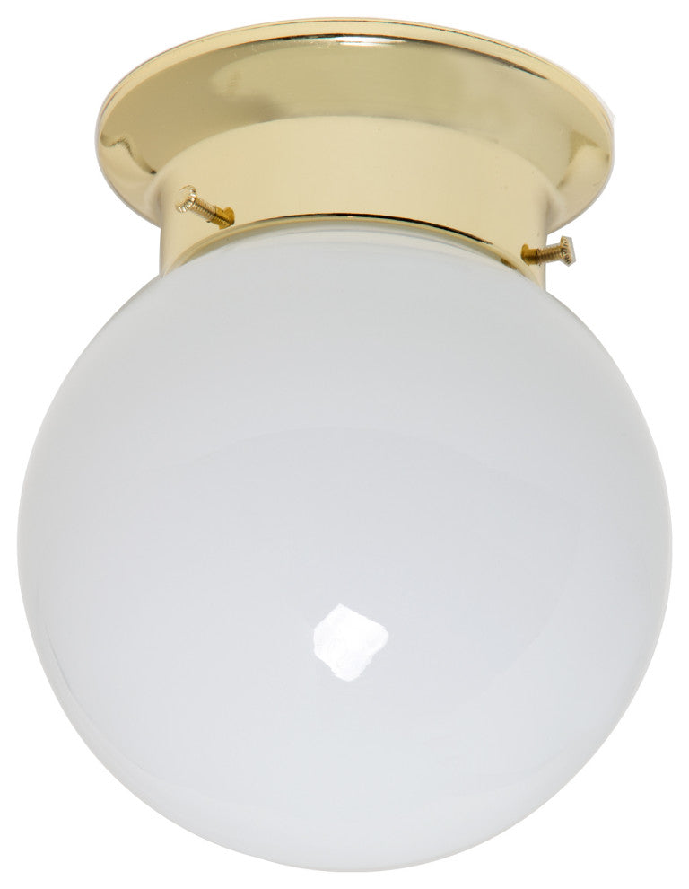 Boston Harbor F3BB01-33753L One Light Ceiling Fixture, Polished Brass