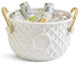 Two's Company Hampton Faux Bamboo Fretwork Party Bucket