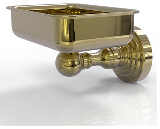 Waverly Place Wall-Mount Soap Dish, Unlacquered Brass