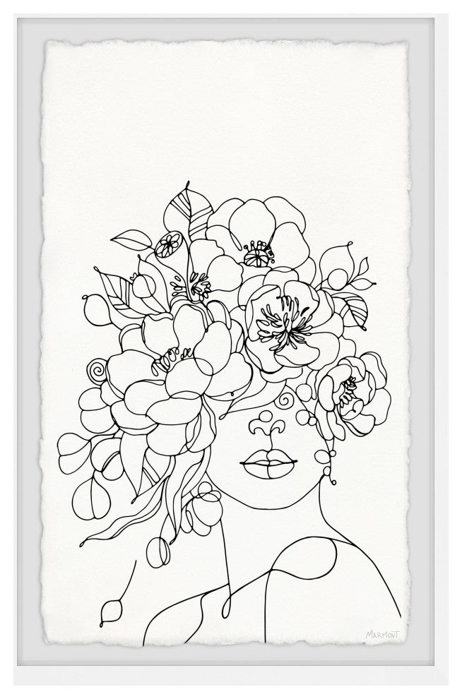 "Every Flower Blooms" Framed Painting Print, 8x12