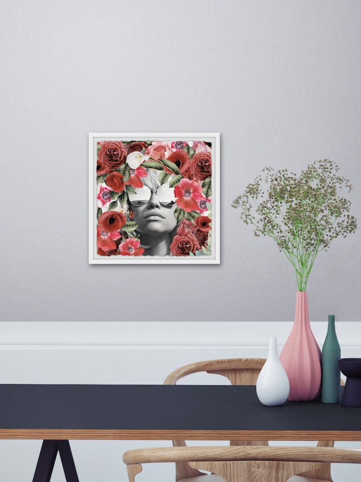 "Meet Me at the Beach" Framed Painting Print, 12x12