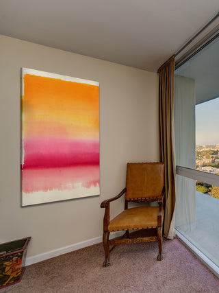 "Brightly Layered" Painting Print on Canvas