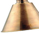 Garden City 1-Light Wall Sconce, Aged Brass, Metal