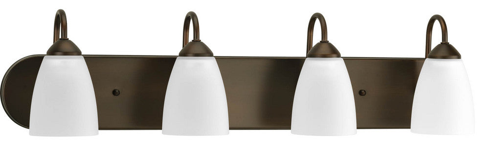 Progress Lighting 4-100W Medium Bath Bracket, Antique Bronze