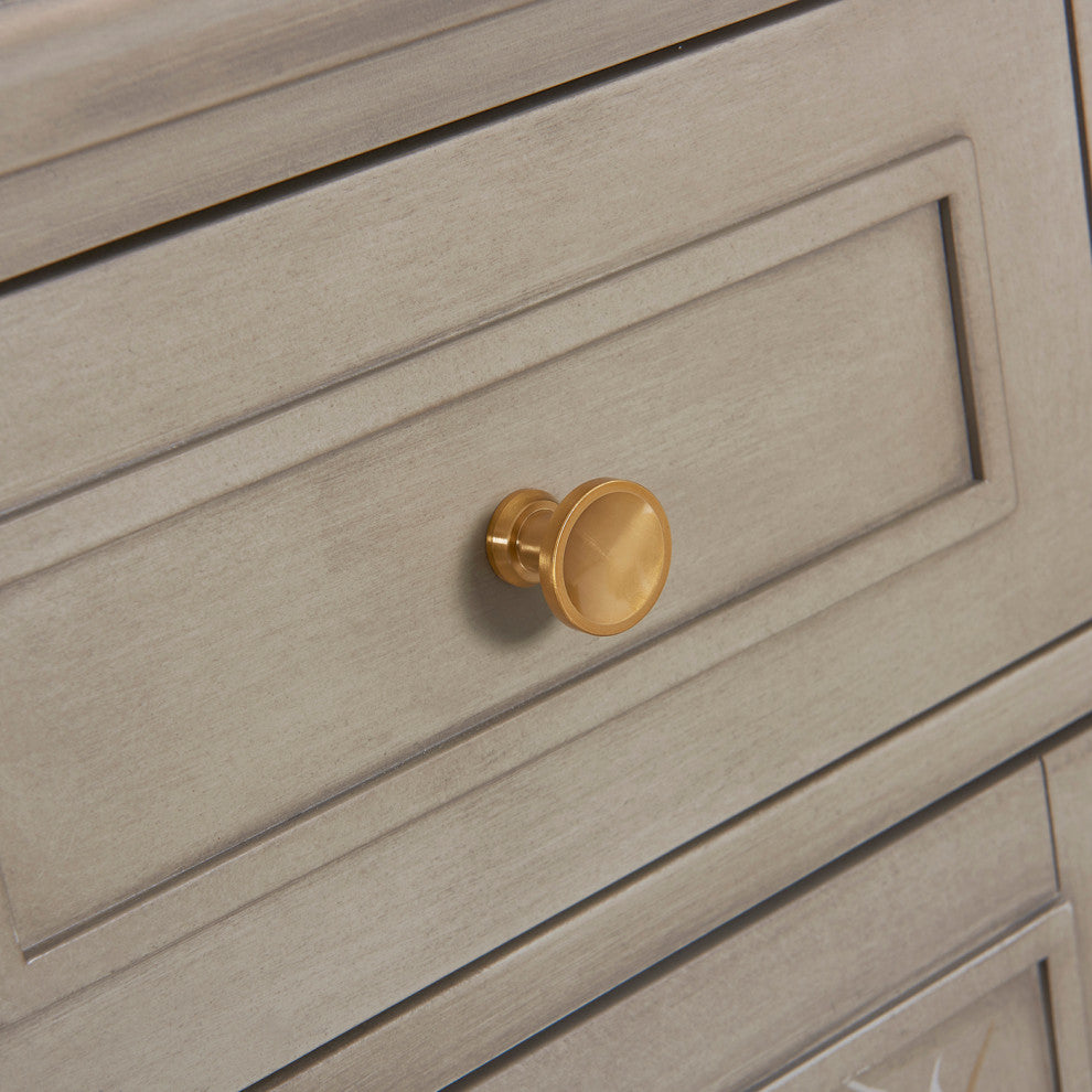 Dauphin Handpainted Entryway Storage Cabinet, Gray Cashmere