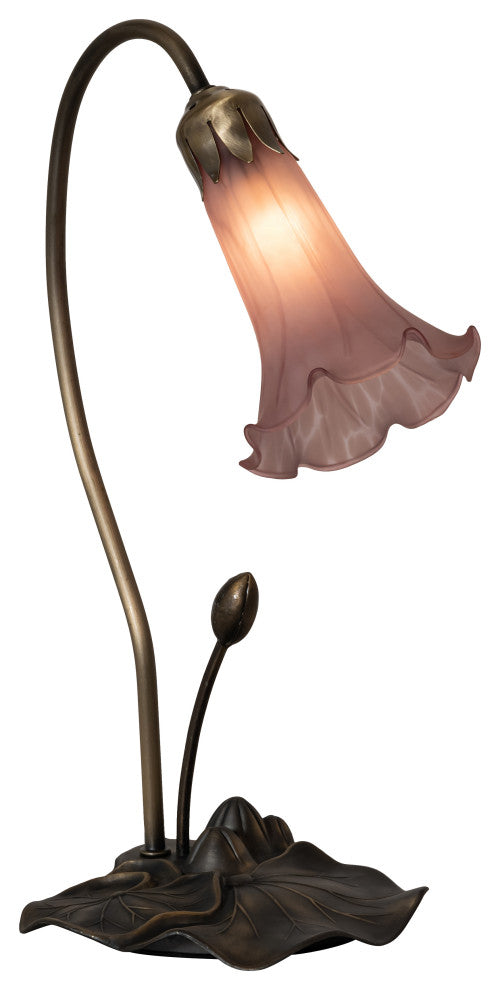 Meyda Lighting 13820 16" High Purple Pond Lily Accent Lamp