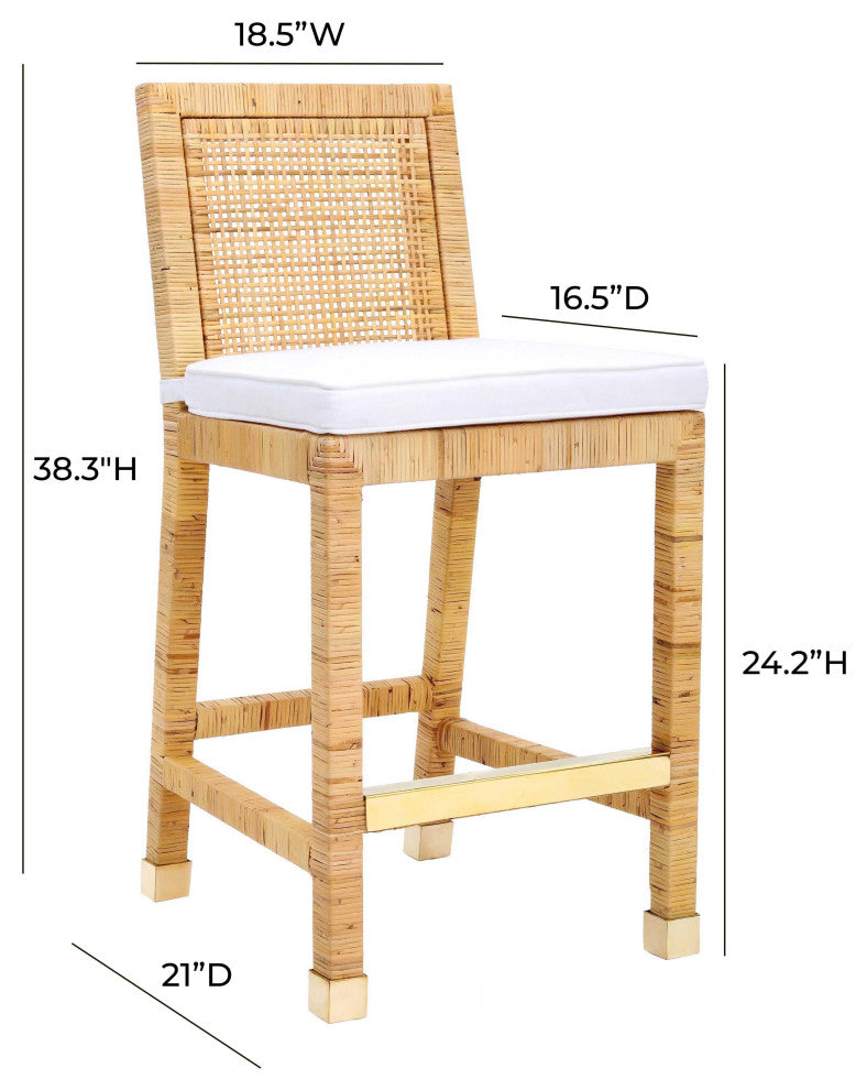 Amara Rattan Counter Stool