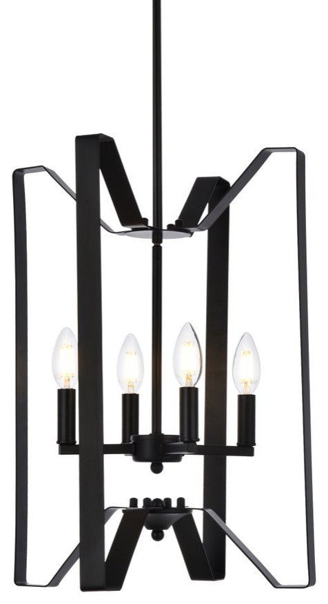 Henry 4-Light Pendant, Black