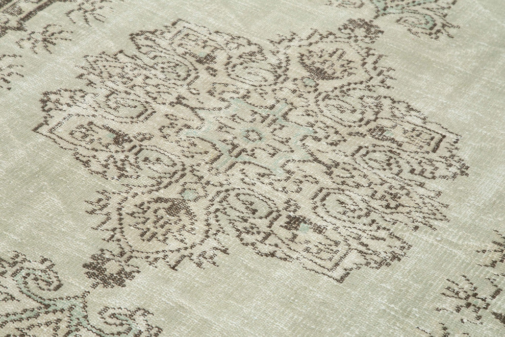 Rug N Carpet - Hand-knotted Turkish 5' 7" x 9' 1" Vintage Area Rug