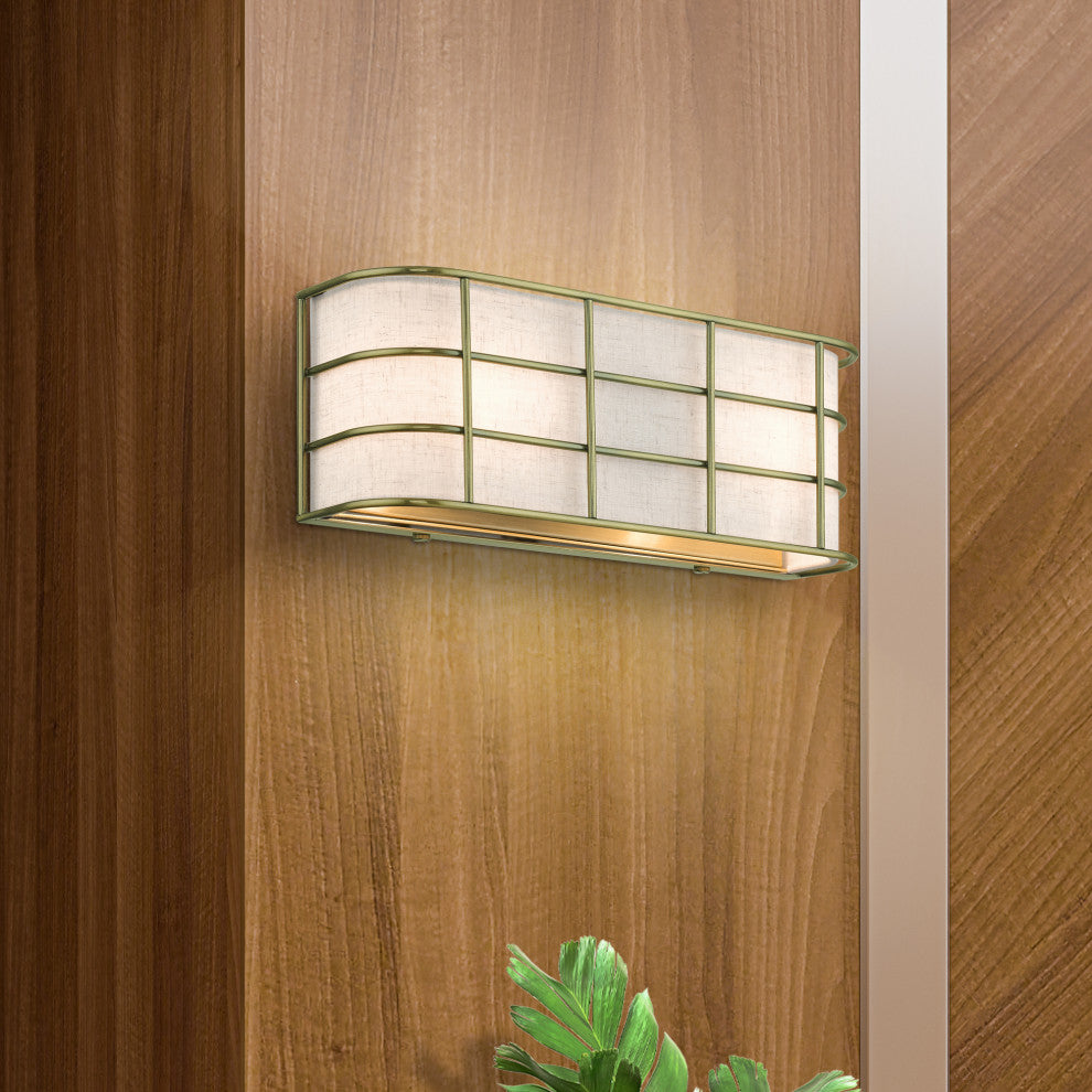 Blanchard 2-Light Antique Brass ADA Sconce