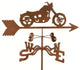 Classic Motorcycle Weathervane With Garden Mount
