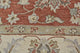 Weave & Wander Botticino Traditional Persian Wool Rug, Rust, 5'x8'