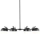 Z-Lite 7517-8 Realm Sphere 8 Light 44"W Chandelier - Matte Black