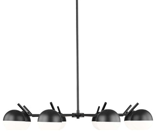 Z-Lite 7517-8 Realm Sphere 8 Light 44"W Chandelier - Matte Black