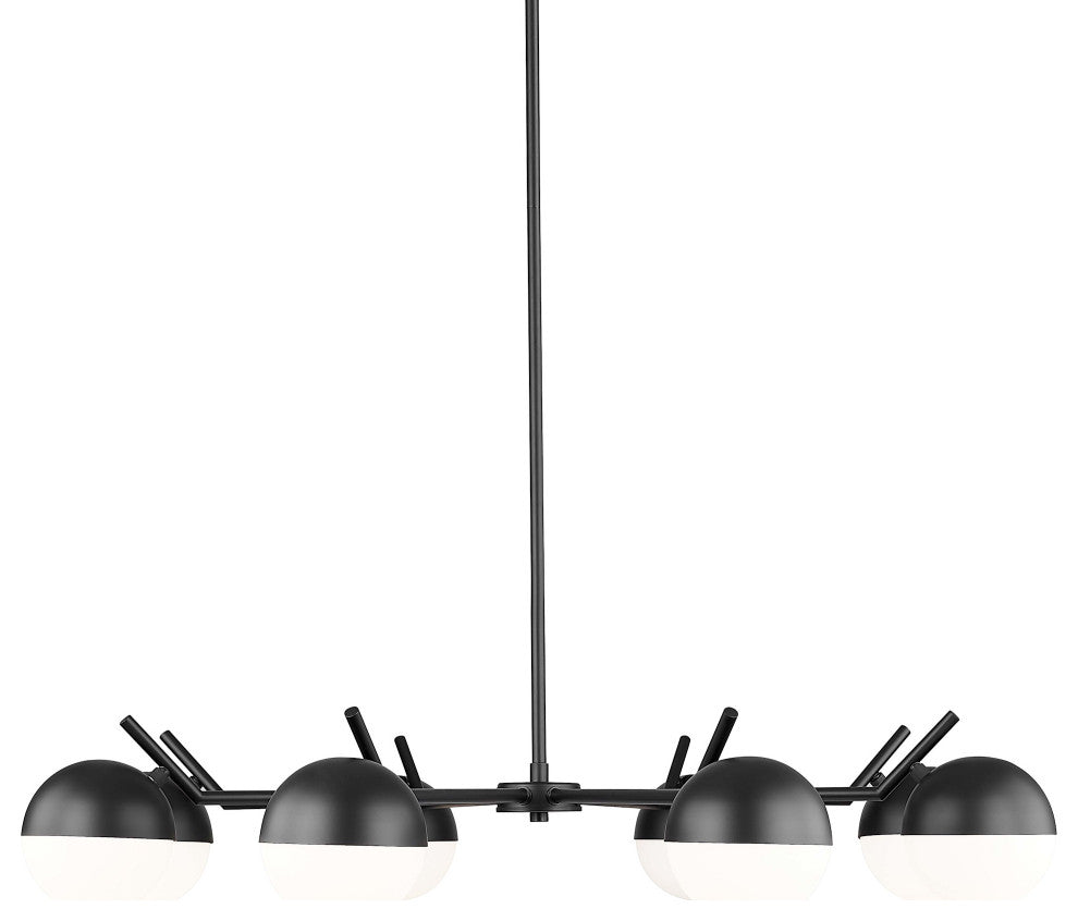 Z-Lite 7517-8 Realm Sphere 8 Light 44"W Chandelier - Matte Black