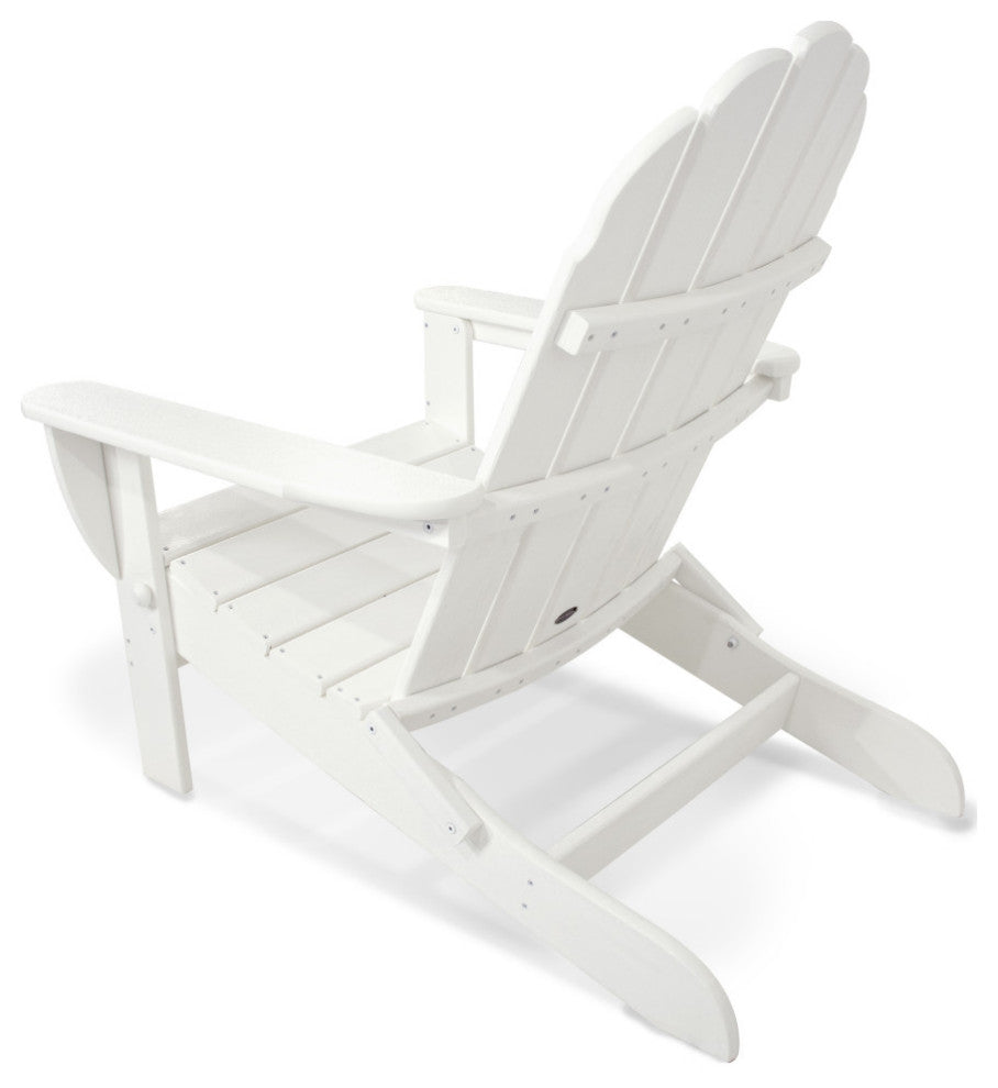 Polywood Classic Oversized Curveback Adirondack, White