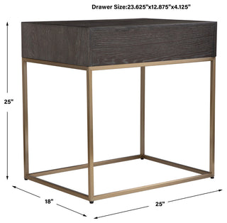 Uttermost Armistead Walnut Side Table