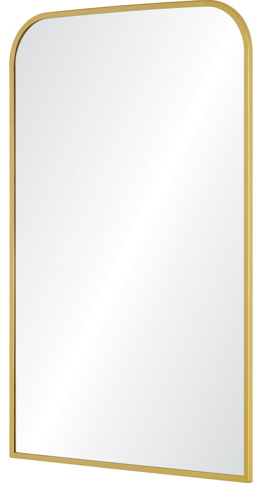 Merrimack Gold Irregular Iron Framed Wall Mirror