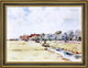 Frederick Childe Hassam Canal Scene Framed Premium Canvas Print, 21"x28"