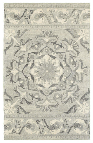Oriental Weavers Craft Collection Ash/ Ivory Floral Indoor Area Rug 10'X13'