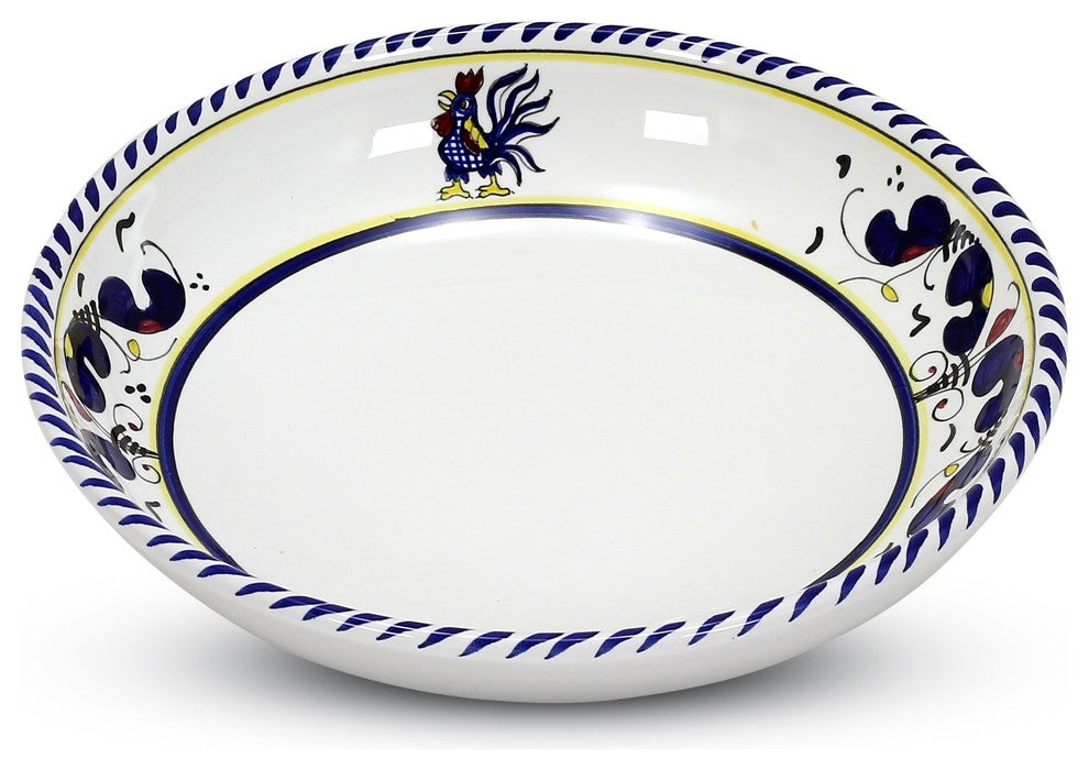 Orvieto Blu, Risotto/Pasta/Cioppino Round Shallow Coupe Bowl
