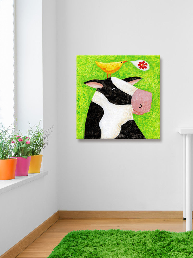 Marmont Hill, "Moosic to My Ears" by Janet Nelson Print on Wrapped Canvas, 18x18
