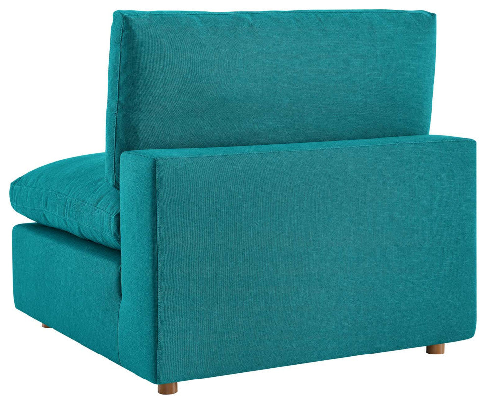 Modular Sectional Deep Sofa Set, Teal Blue, Fabric, Modern, Lounge Hospitality