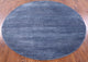 6' Round Savannah Grass Wool and Silk Handmade Rug Q11473