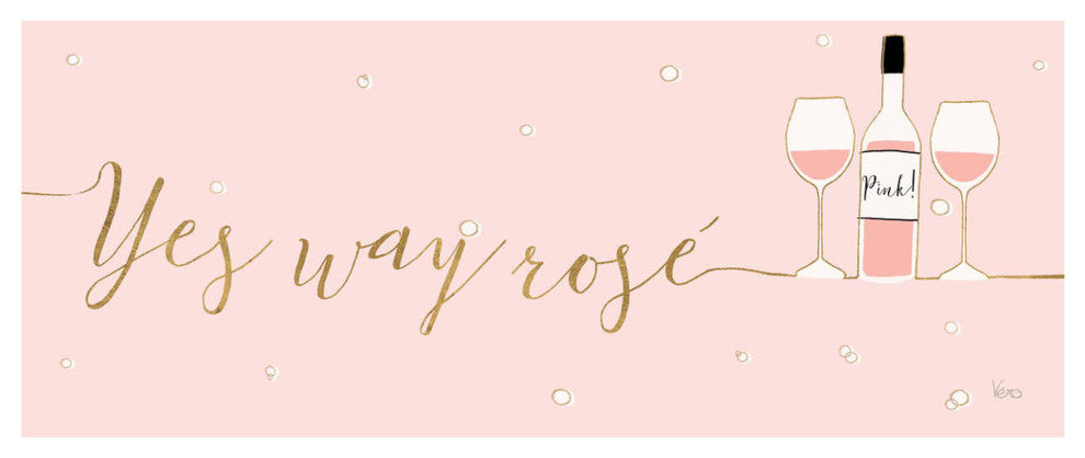 "Underlined Bubbly II Pink" Digital Paper Print by Veronique Charron, 42"x18"