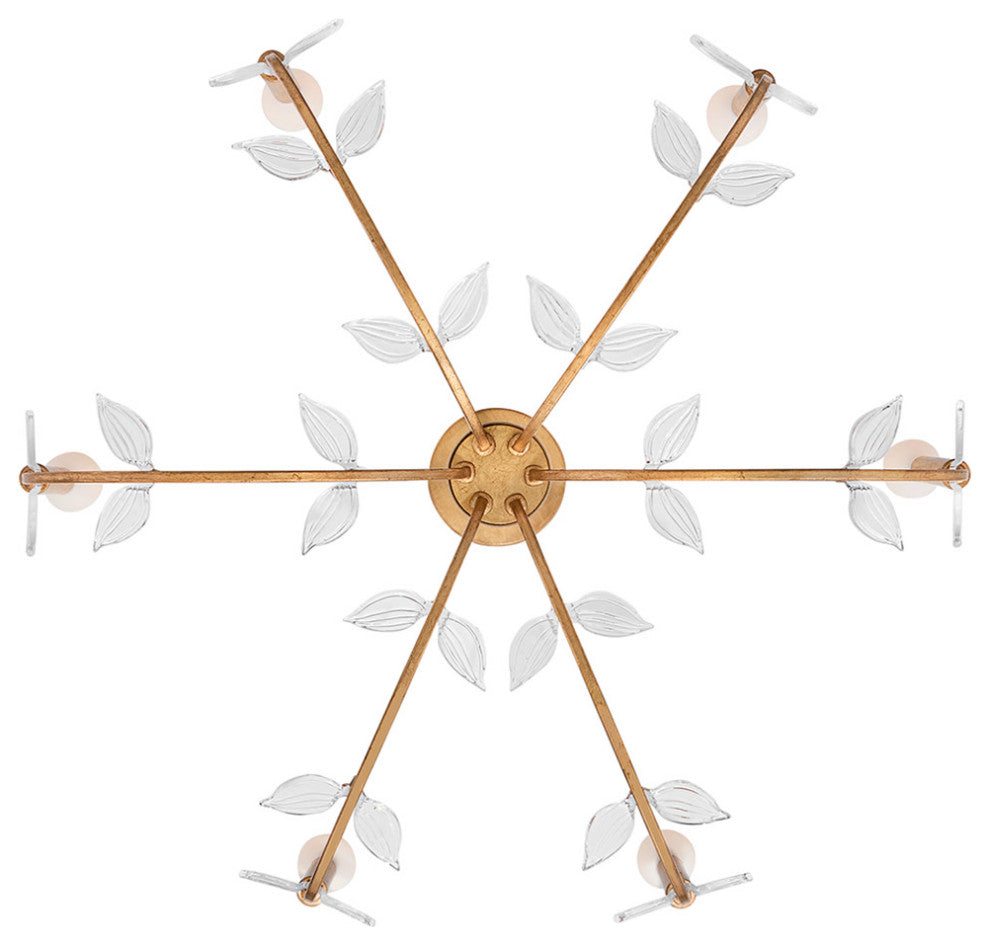 Hinkley Aliso Medium Chandelier, Distressed Brass