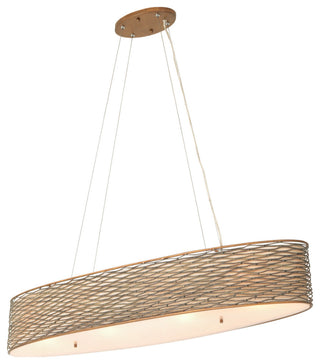 Varaluz-247N04HO-Four Light Linear Pendant Hammered Ore